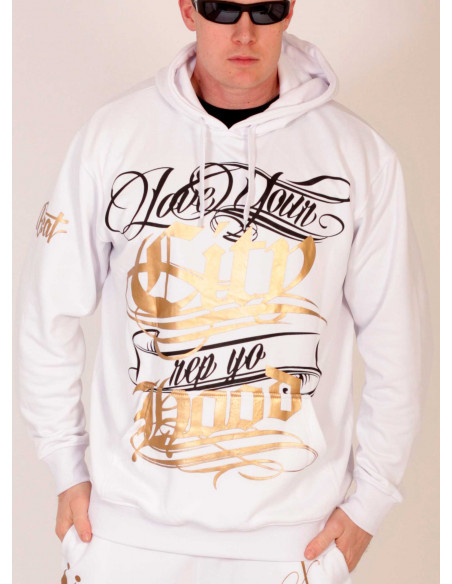 BSAT Hood White Hoodie