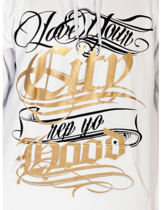 BSAT Hood White Hoodie