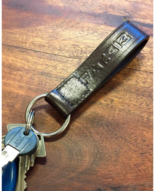 FAT313 Leather Keychain Embossed Logo...