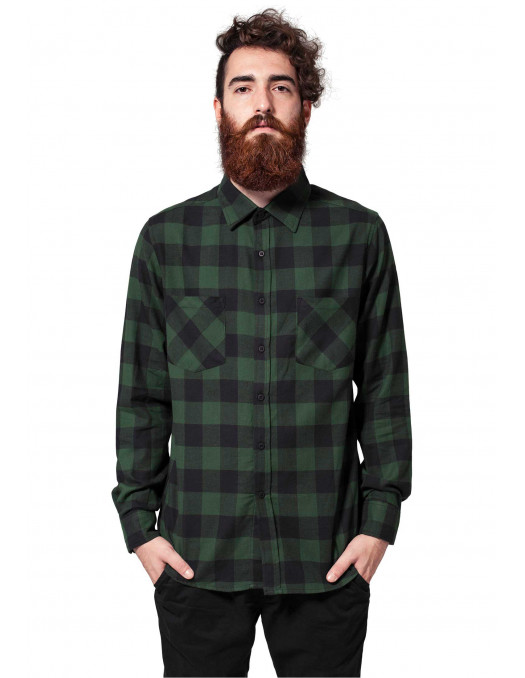 Checked Flanell Shirt Black Forrest