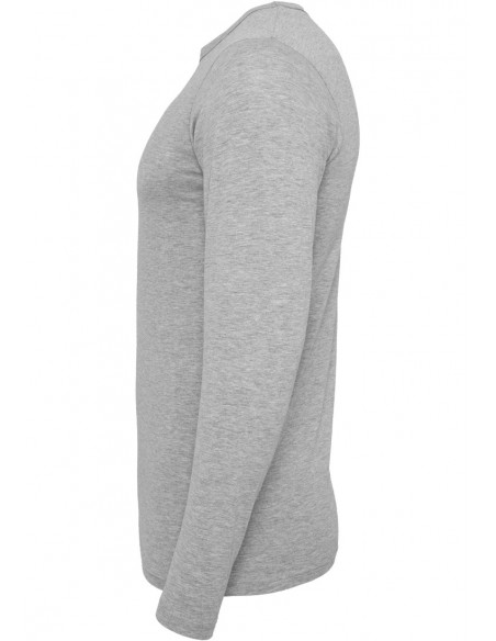Fitted Stretch L/S Tee Grey