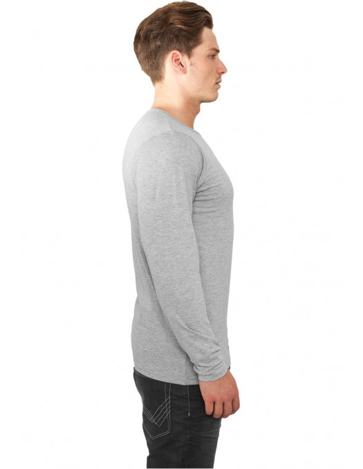 Fitted Stretch L/S Tee Grey