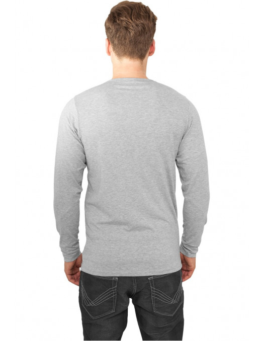Fitted Stretch L/S Tee Grey