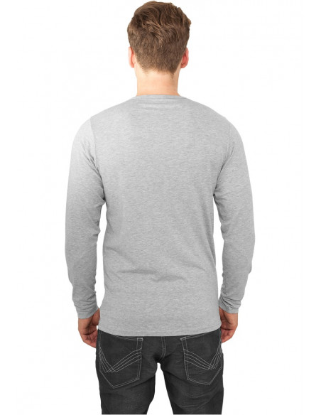 Fitted Stretch L/S Tee Grey