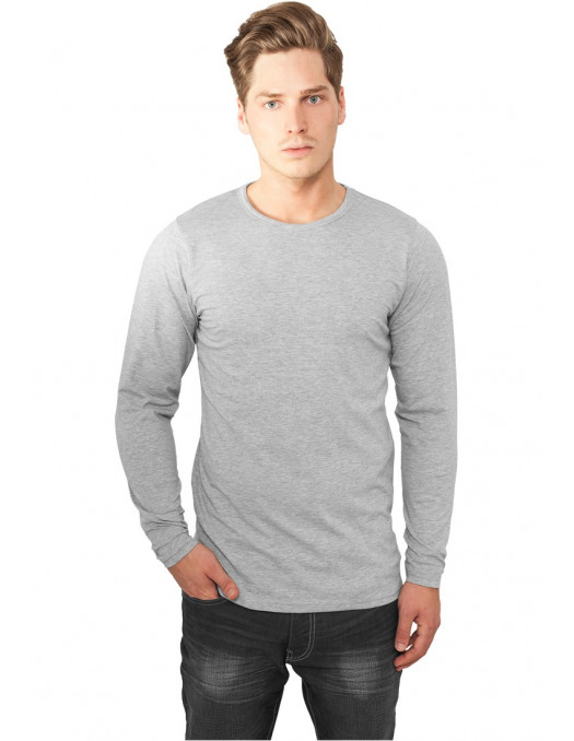 Fitted Stretch L/S Tee Grey