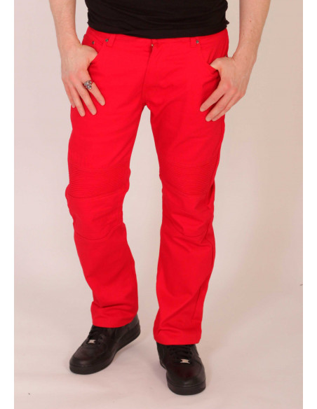 Biker Twill Pants Red