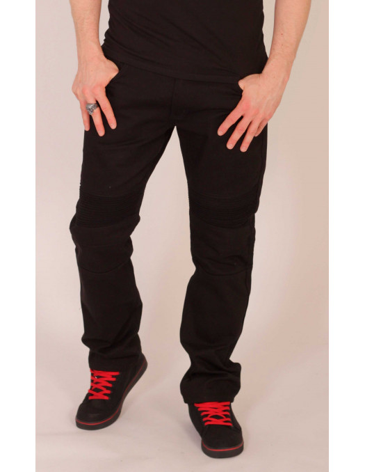 Biker Twill Pants Black