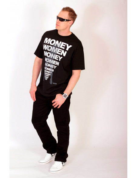 Biker Twill Pants Black