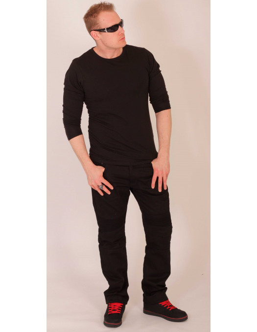 Biker Twill Pants Black