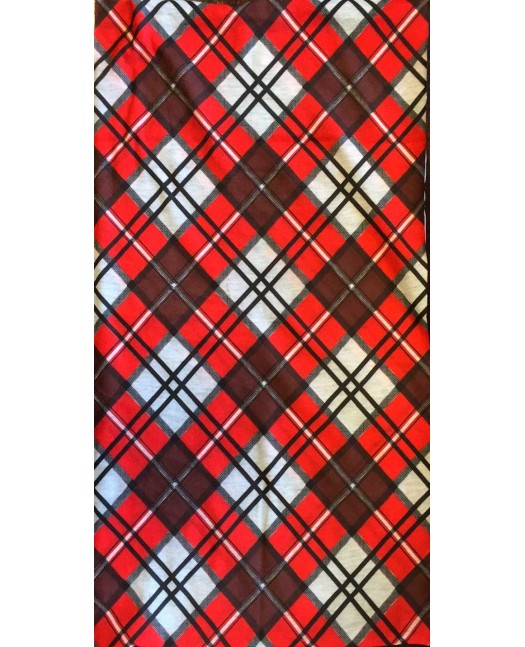 Multi Scarf TubeBandana Checked Red