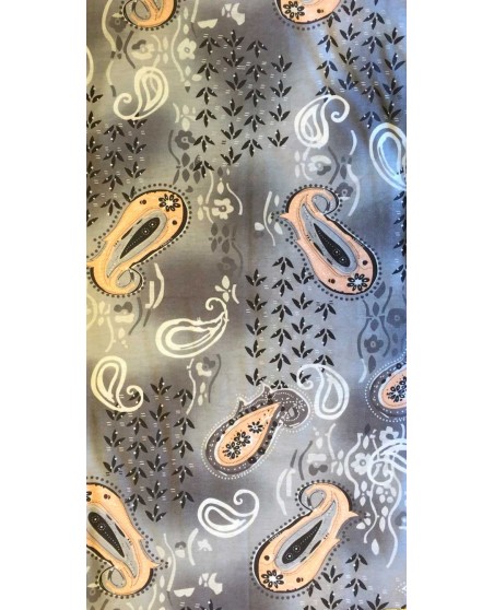 Multi Scarf TubeBandana Paisley Grey