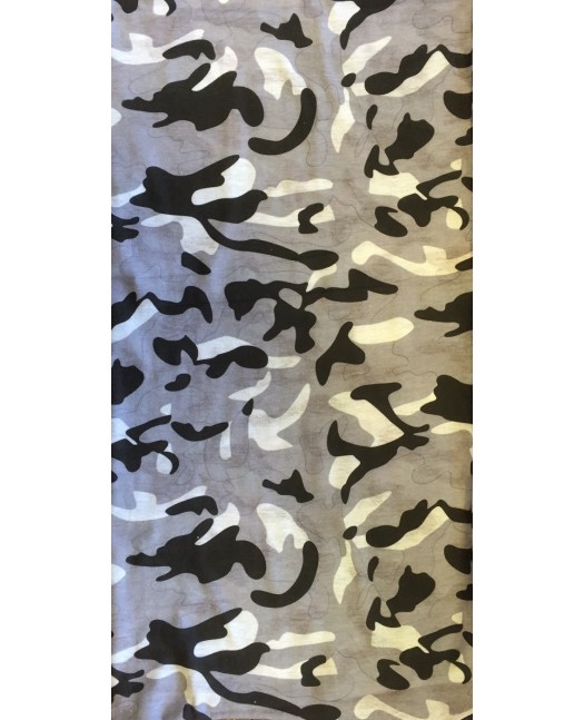 Multi Scarf TubeBandana Camo Grey