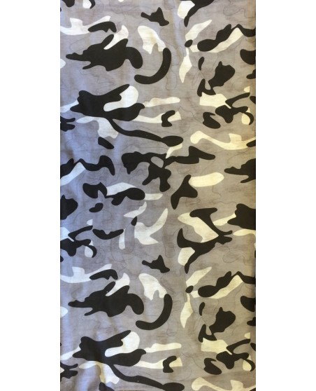 Multi Scarf TubeBandana Camo Grey