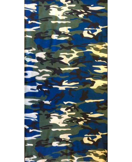 Multi Scarf TubeBandana Camo Blue