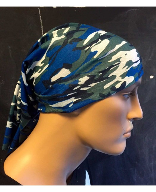 Multi Scarf TubeBandana Camo Blue