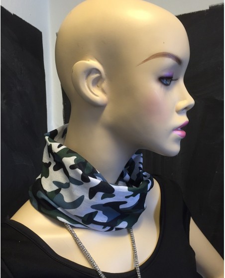 Multi Scarf TubeBandana Camo Green/Blue