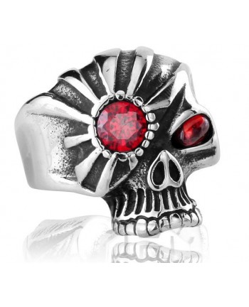 Eye Punk Skull Ring
