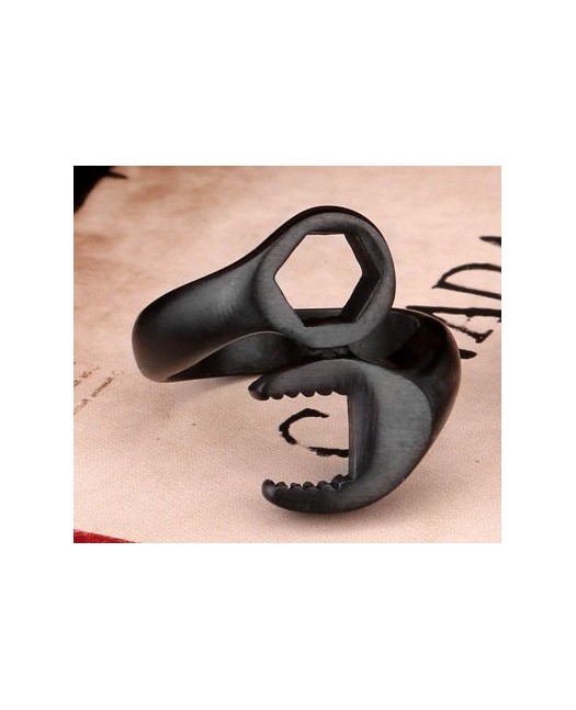 Biker Wrench Ring Black