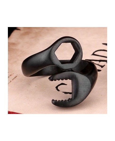 Biker Wrench Ring Black