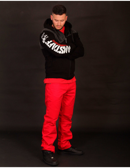 Biker Twill Pants Red