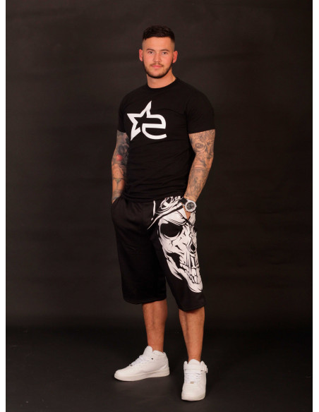 BSAT Cali Skull Shorts Black