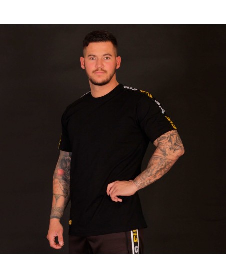 FAT 313 Endurance Tee Black Yellow/White Stripes