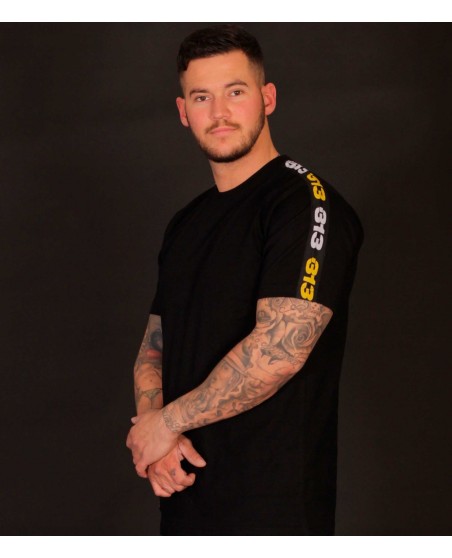 FAT 313 Endurance Tee Black Yellow/White Stripes