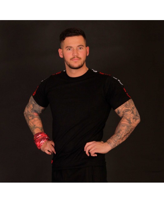 FAT313 Endurance Tee Black Red/White...