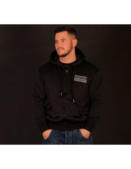 Pitbos Ultimate League Zip Hoodie BlackNRed