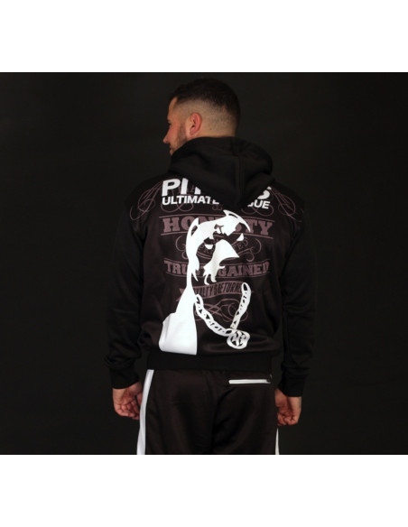 Pitbos Ultimate League Zip Hoodie BlackNWhite