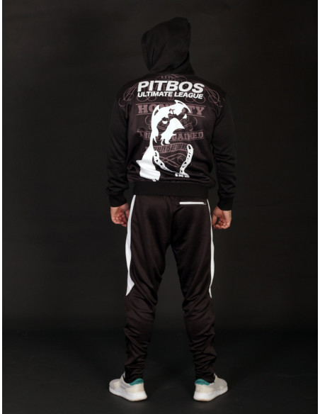 Pitbos Ultimate League Zip Hoodie BlackNWhite