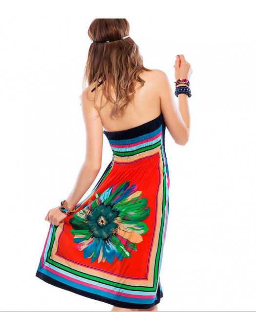 Flower Power Dress Orange