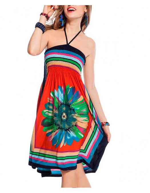 Flower Power Dress Orange