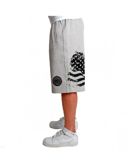 Cocaine Life US Fleece Shorts Grey/Black