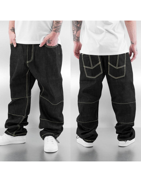 DNGRS Big Line Baggy Jeans Dark Blue