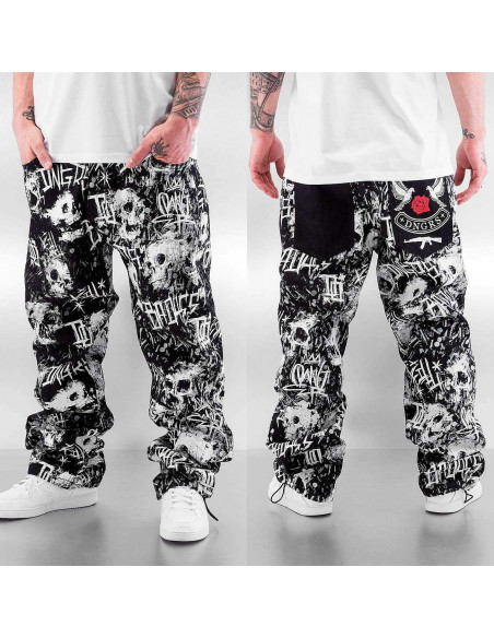 DNGRS Death Baggy Jeans Black