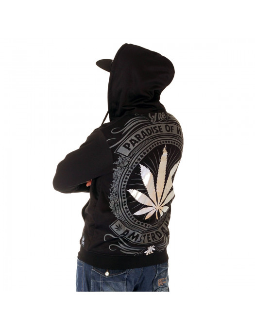 BSAT Silver Weed ZipHoodie...