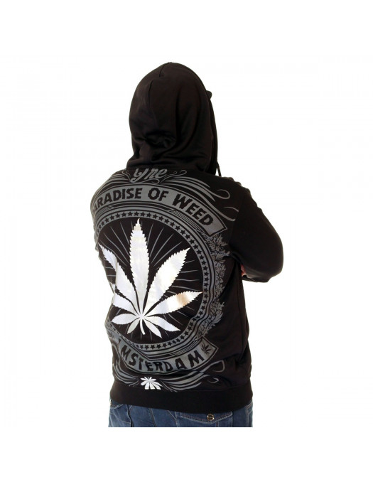 BSAT Silver Weed ZipHoodie...