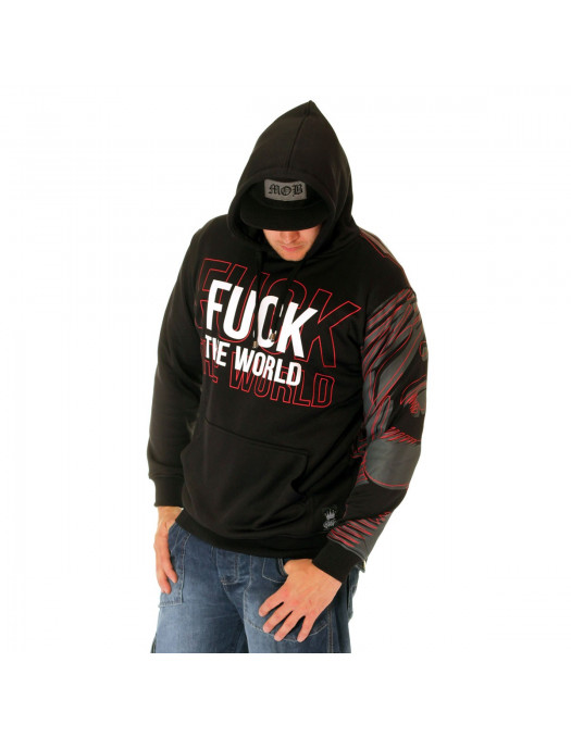 BSAT Tupac Art Hoodie Black/Grey/Red