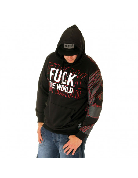 BSAT Tupac Art Hoodie Black/Grey/Red