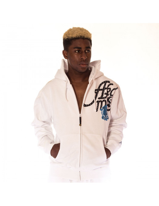Akademiks Signature ZipHoodie White
