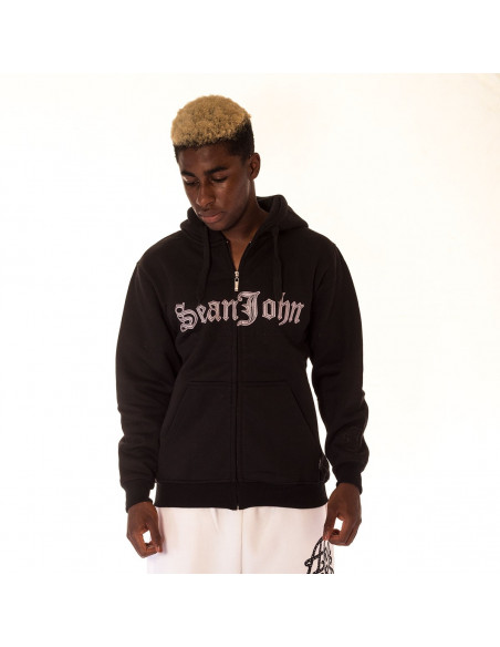 Sean John NewYork to Paris ZipHoodie Black