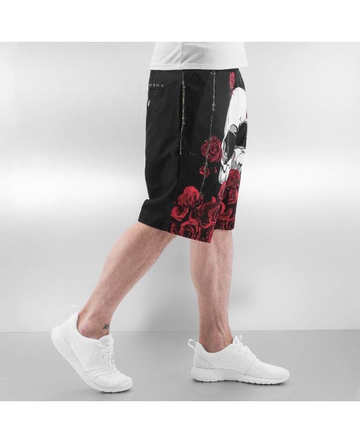 DGNRS Skull Shorts Black/Red/White