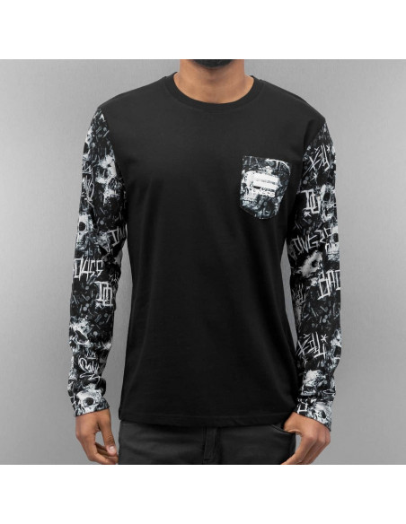 DGNRS Death Tee L/S BlackNWhite