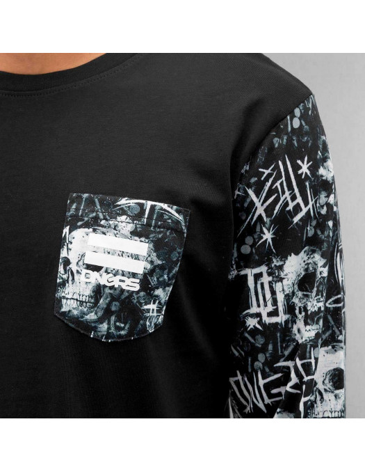 DGNRS Death Tee L/S BlackNWhite