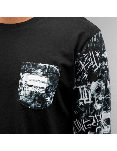 DGNRS Death Tee L/S BlackNWhite