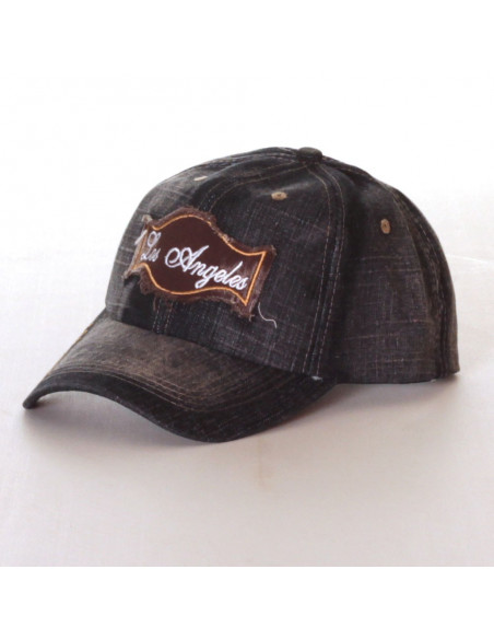Los Angeles Denim Vintage Fashion Cap/Black