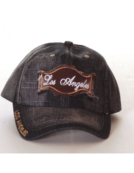Los Angeles Denim Vintage Fashion Cap/Black