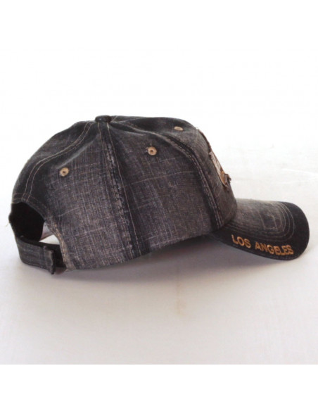 Los Angeles Denim Vintage Fashion Cap/Black