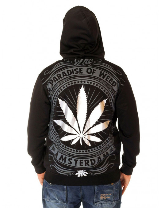 BSAT Silver Weed ZipHoodie...